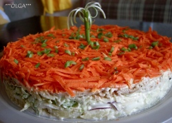 Овощной салат-торт